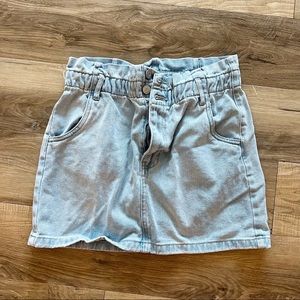 PacSun Light Blue Mini Skirt